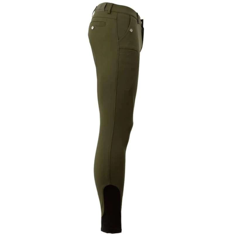 BR Pantalon d'Équitation Maikel Silicone Genouillères Forest Green