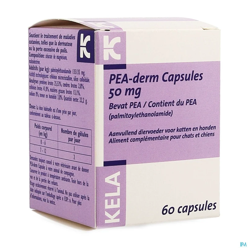 Pea Derm 50mg Caps 60