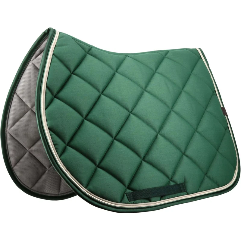 EQUITHÈME Tapis de Selle Classic de Saut Vert Foncé