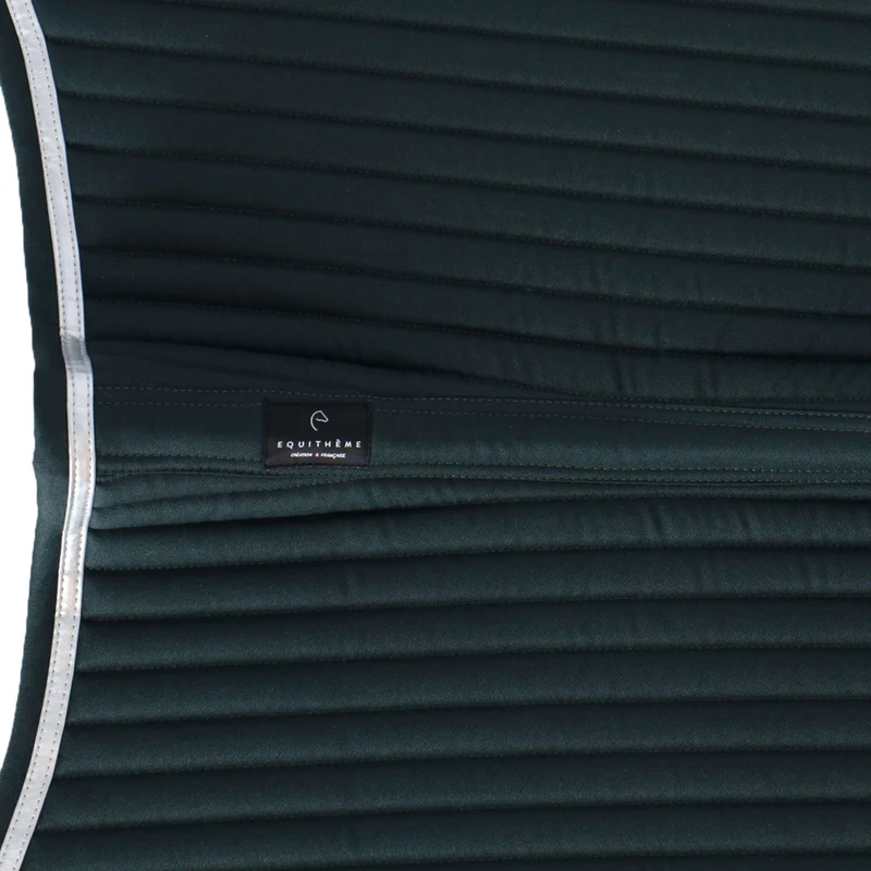 EQUITHÈME Tapis de Selle Spring de Saut Vert Foncé