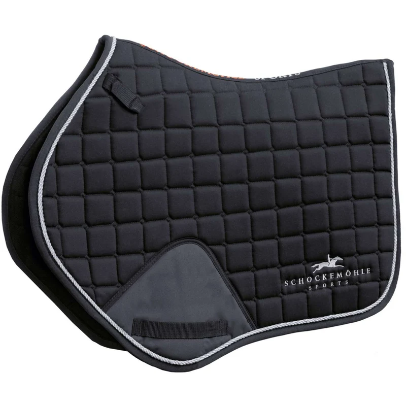Schockemöhle Tapis de Selle Power Logo de Saut Noir