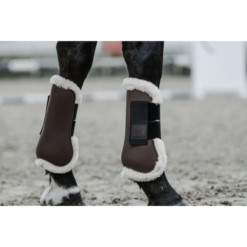 EQUITHÈME Protèges-Tendons Boa Marron