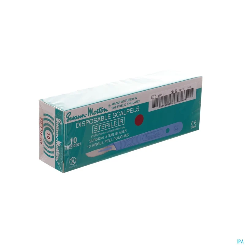 Scalpel S.m Disposable Steriel Nr10 - Set van 10 Steriele Wegwerpmesjes voor Chirurgie