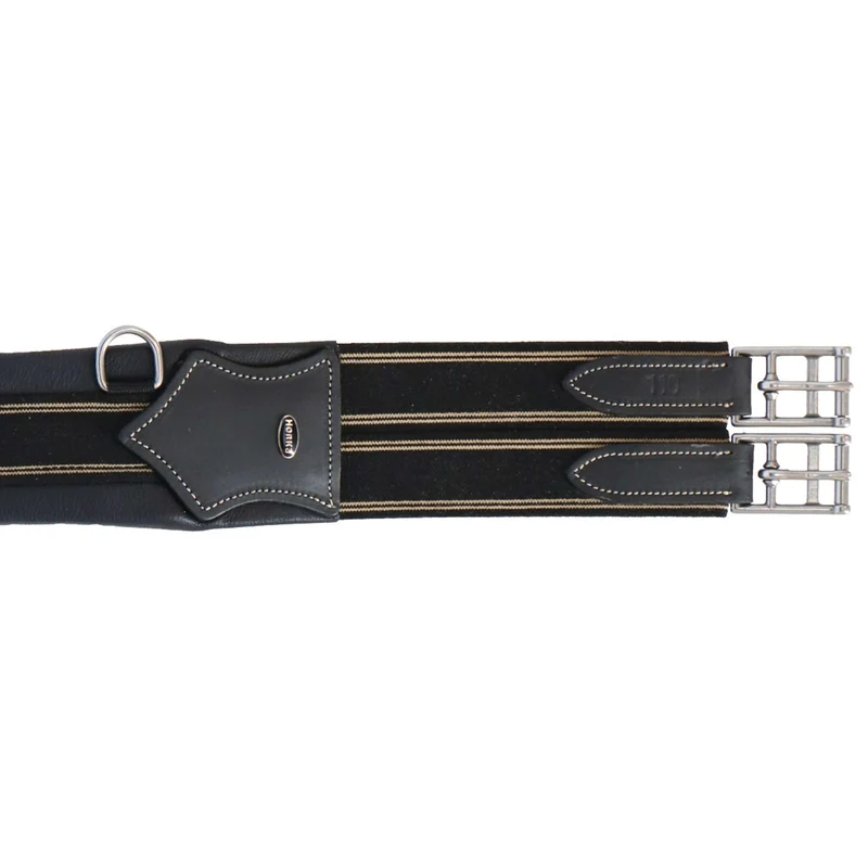 HORKA Sangle Polyvalente Cuir Noir/Argent