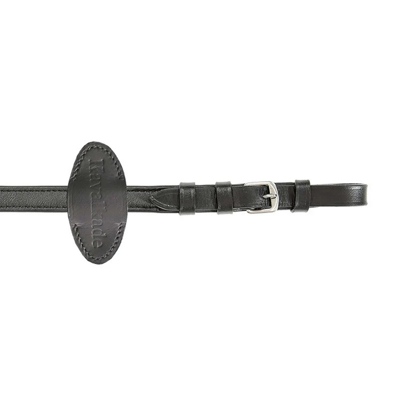 Kavalkade Rênes Cuir Doux Étroit Noir
