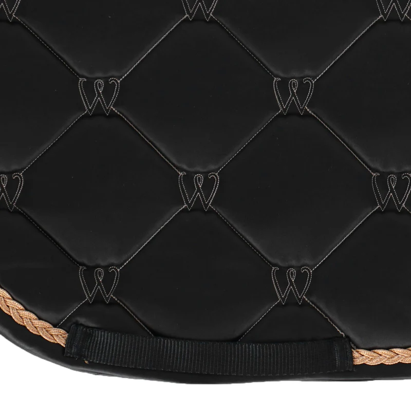 Waldhausen Tapis de Selle Valencia Dressage Noir/Or rose