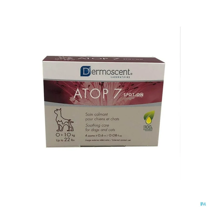 Dermoscent Atop 7 Spot On Hond Kat 1-10kg 4x0,6ml