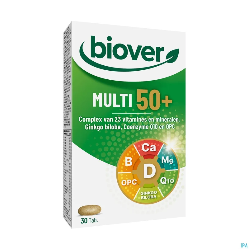 Biover Multi 50+ | 30 tabletten | Vitaminen en mineralen 50+