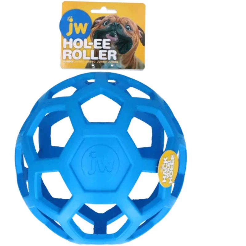 JW Balle de Jeu HOL-EE Roller Jumbo Bleu