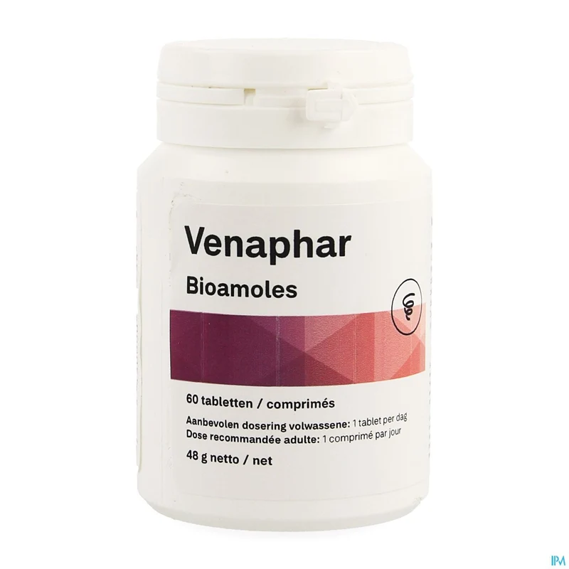 Bioamoles Venaphar | 60 tabletten | Ondersteuning gezonde benen