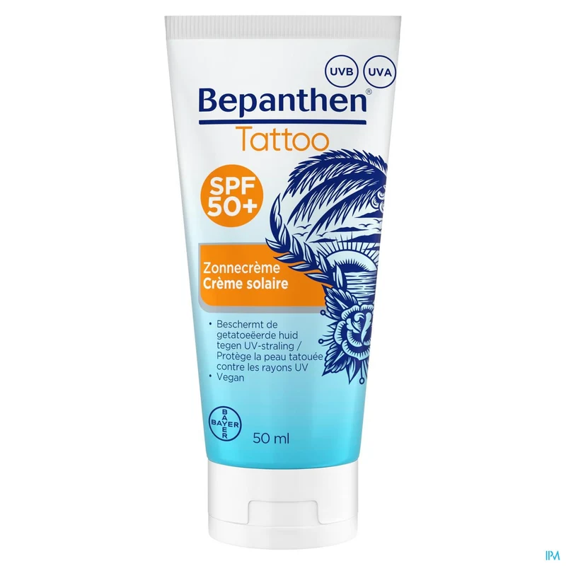 Bepanthen Tattoo Zonnecreme SPF 50+ | 50ml | Zonbescherming Tattoos