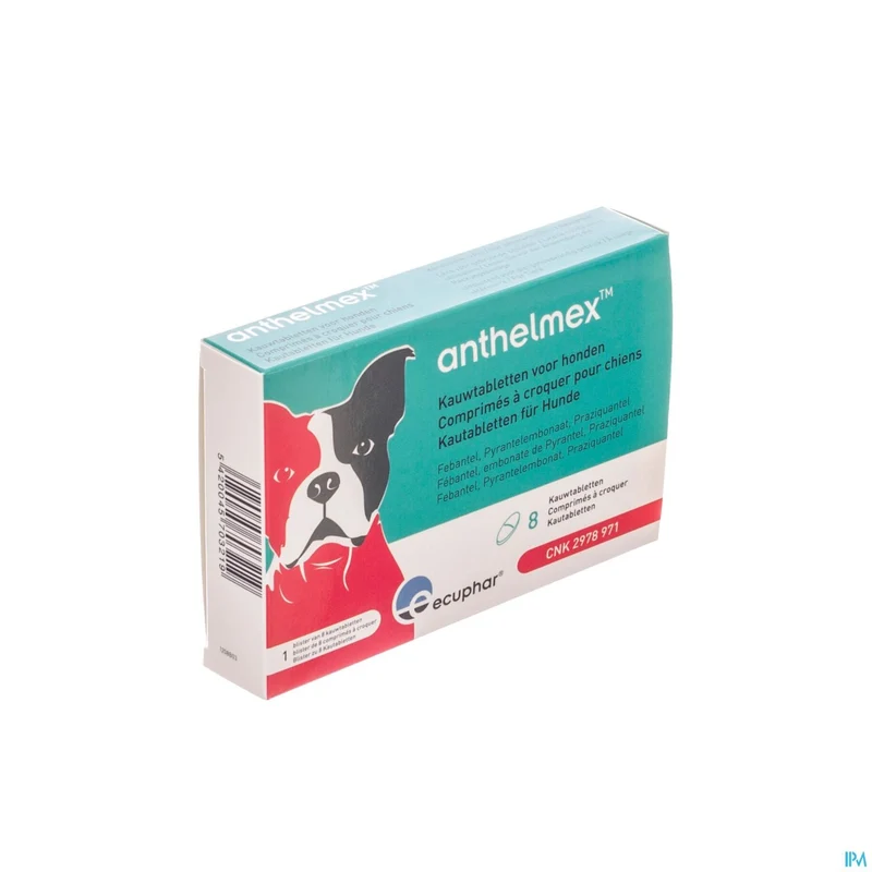 Anthelmex Kauwtabletten Hond 8 - Effectieve Ontwormingstabletten voor Honden en Puppy's