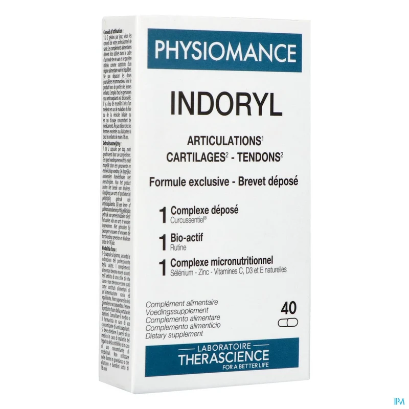 Physiomance Indoryl | 40 capsules | Gewrichtsondersteuning