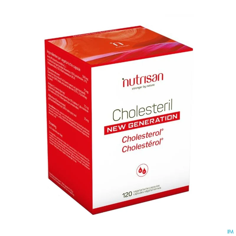 Nutrisan Cholesteril New Generation V-caps - Natuurlijke Cholesterolondersteuning 120 Plantaardige Capsules