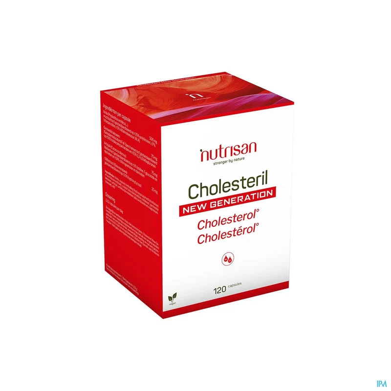 Nutrisan Cholesteril New Generation V-caps - Natuurlijke Cholesterolondersteuning 120 Plantaardige Capsules