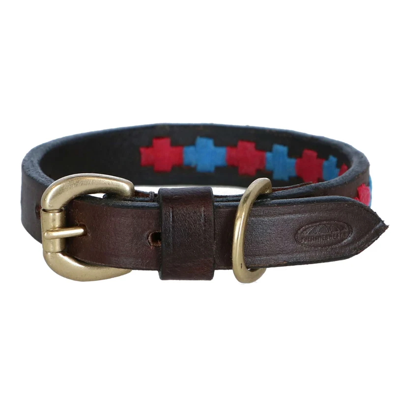 WeatherBeeta Collier Polo Cuir Beaufort/Brown/Pink/Blue