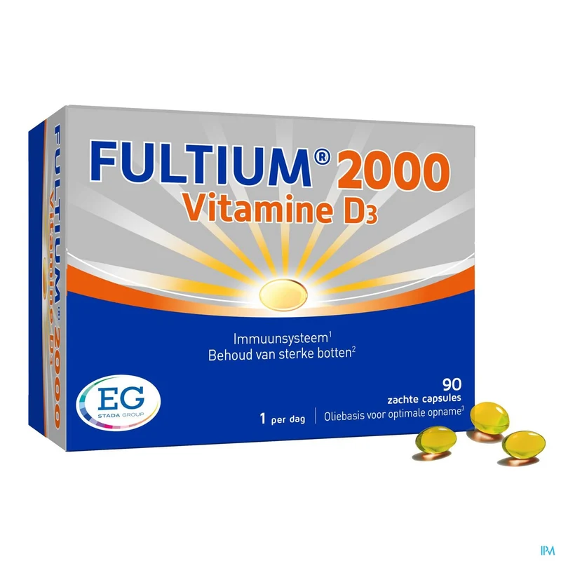 Fultium D3 2000 | 90 zachte capsules | Vitamine D supplement