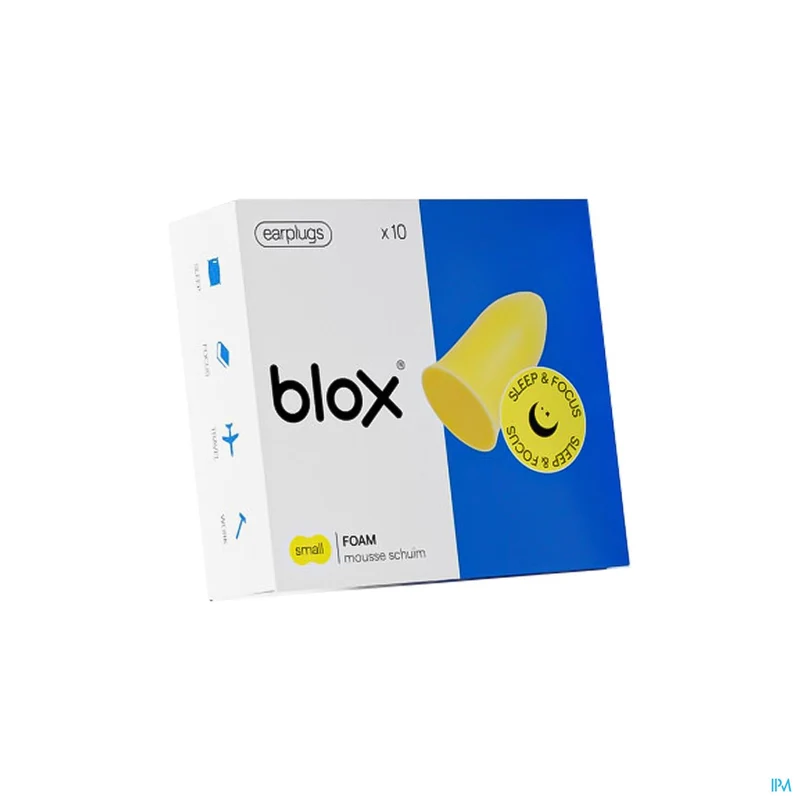 Blox Sleep Schuim Small | 5 Paar Gele Oordopjes | Geluidsdemping
