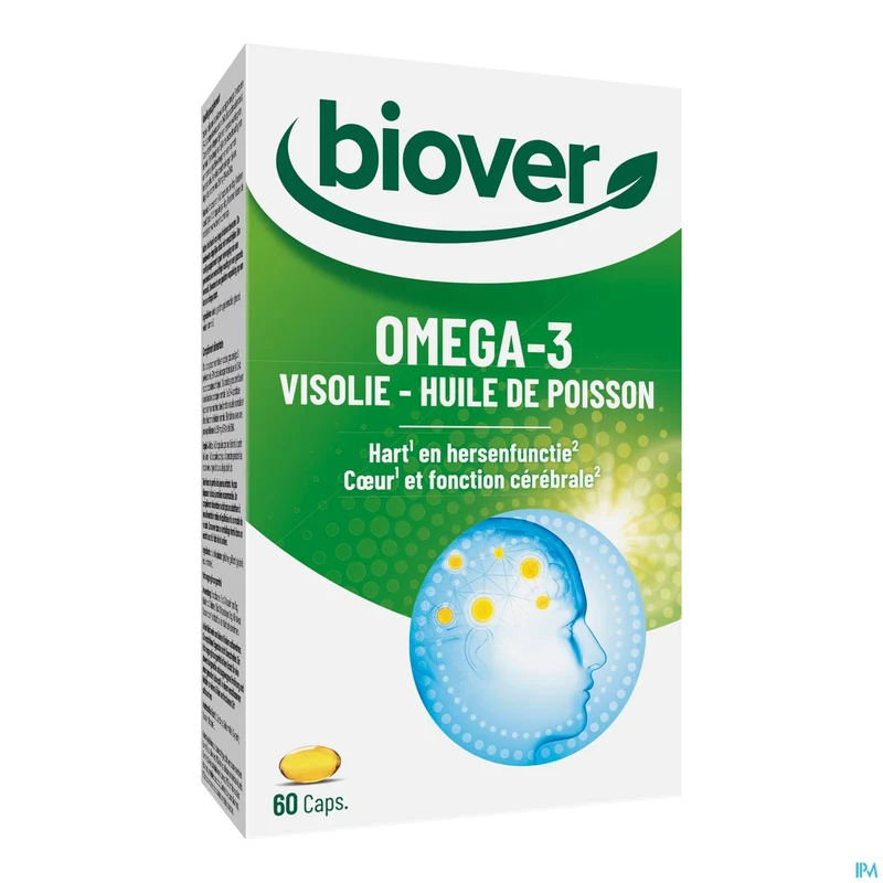 Biover Omega 3 Visolie Caps 60 - Hart, Hersenen & Ogen Ondersteuning