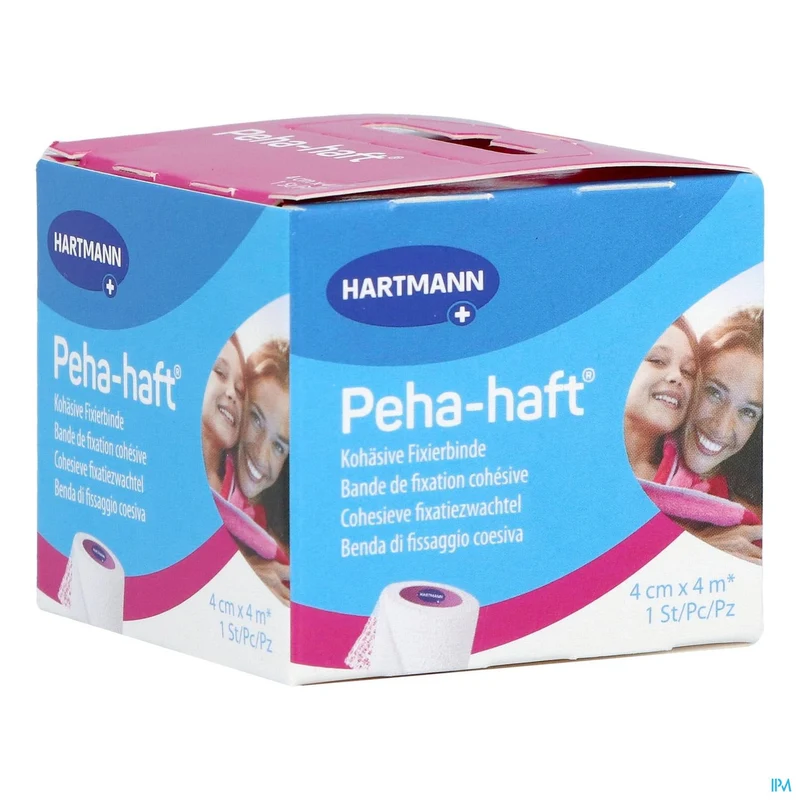 Peha Haft Selfcare Elastische Fixatiezwachtel 4cmx4m - Cohesief, Latexvrij, 85% Rekbaar