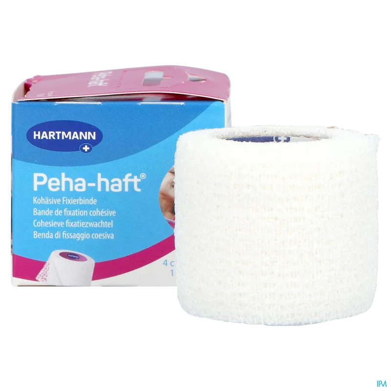 Peha Haft Selfcare Elastische Fixatiezwachtel 4cmx4m - Cohesief, Latexvrij, 85% Rekbaar