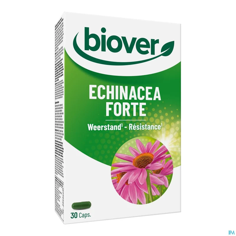 Biover Echinacea Forte Caps 30 - Krachtige Weerstandsondersteuning met Vitaminen en Kruiden