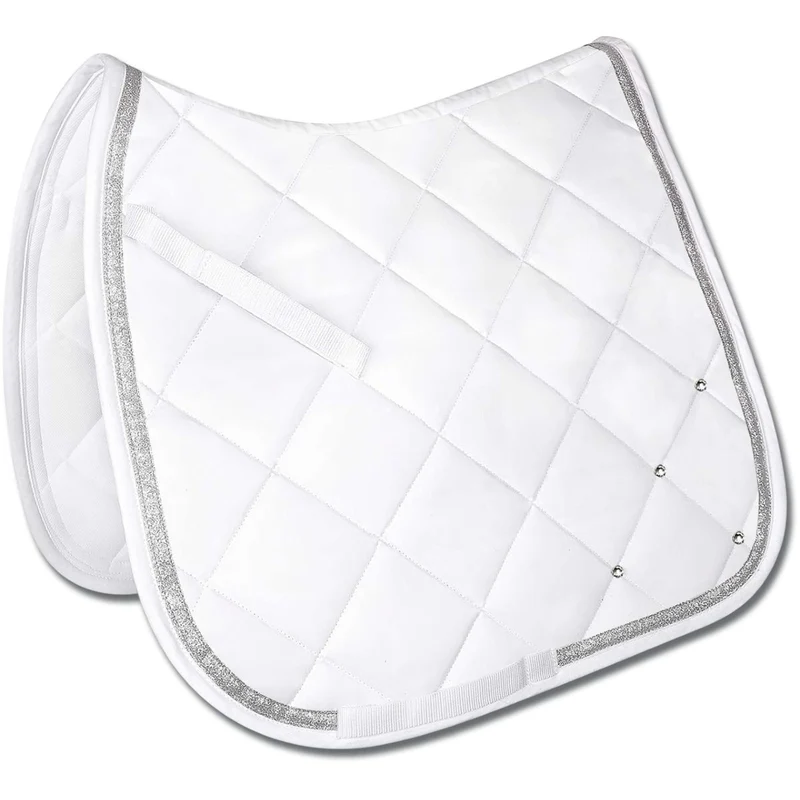 Waldhausen Tapis de Selle Competition Polyvalent Blanc/Argent