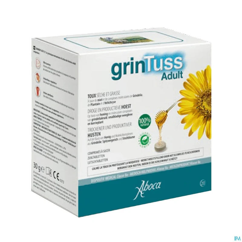 Grintuss Adult | 20 tabletten | Hoestremmer