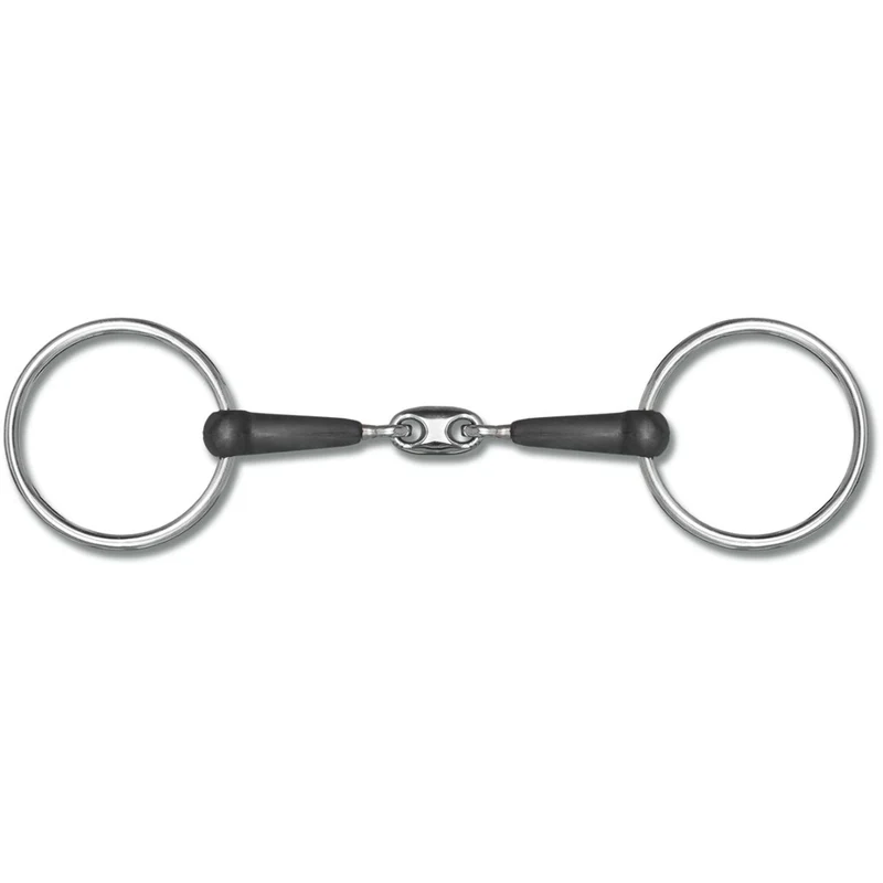 Waldhausen Mors de Filet 15mm Double Brisure en Caoutchouc