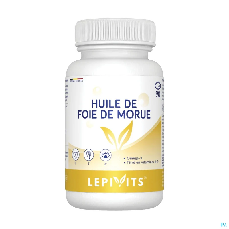 Lepivits Levertraanolie | 90 capsules | Omega-3 en vitamines
