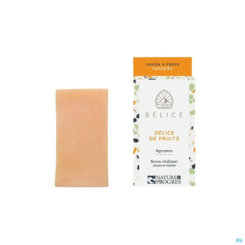 Belice Delice Fruits Zeep 100g - Biologische Koudgeperste Citruszeep voor Alle Huidtypes