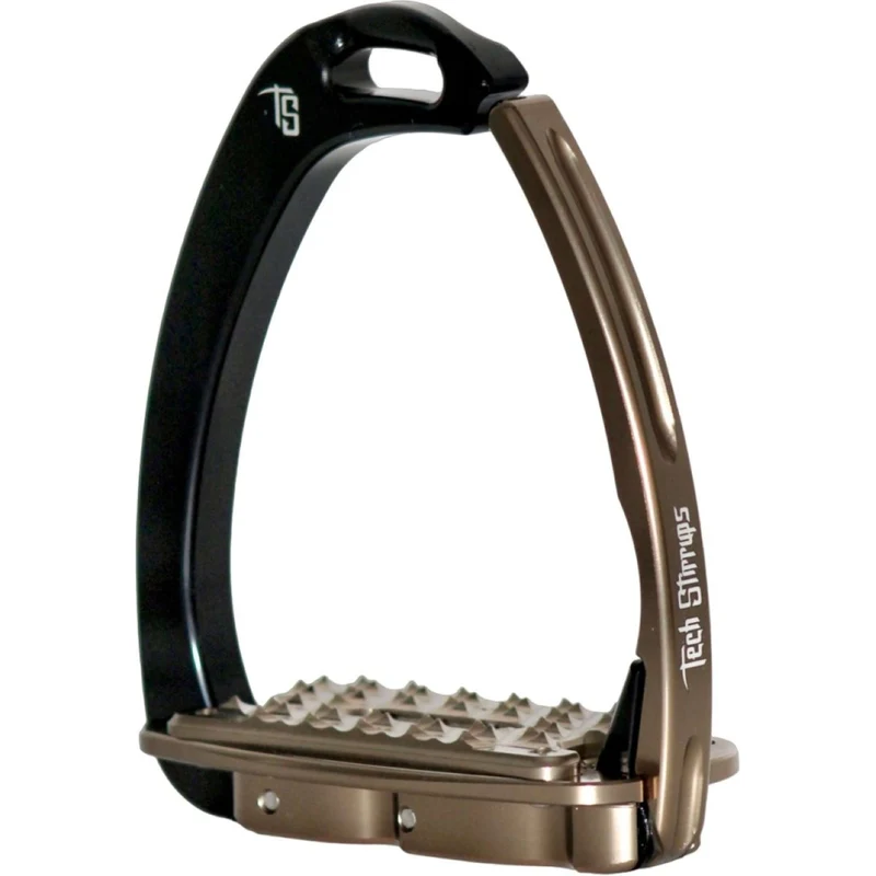 Tech Stirrups Étriers Venice Sloped EVO Noir/Beige