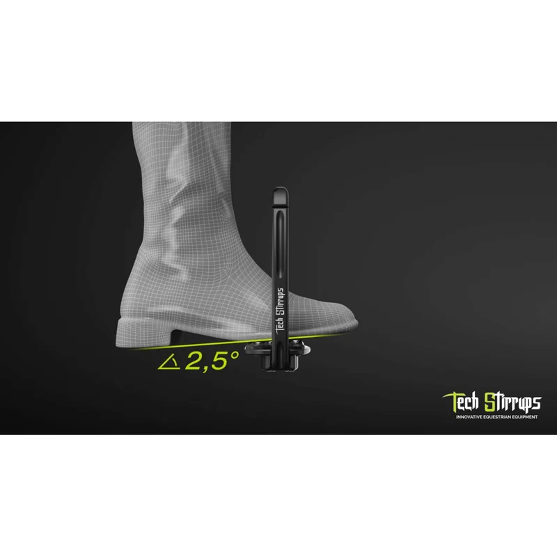 Tech Stirrups Étriers Venice Sloped EVO Argent/Bleu