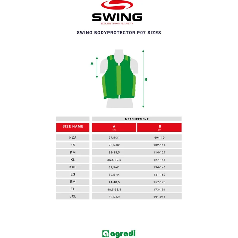 Swing Gilet de Protection P07 Enfants Noir