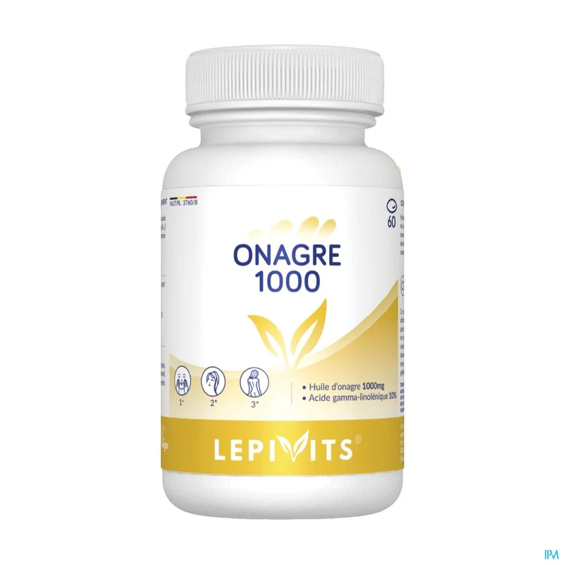 Lepivits Teunisbloemolie 1000mg | 60 capsules | Voedingssupplement