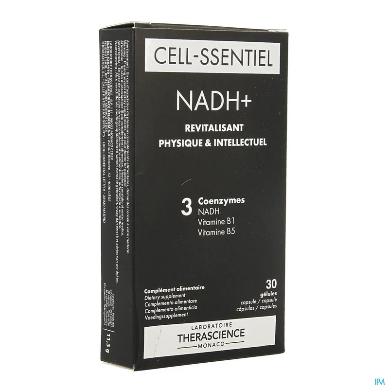 Physiomance NADH+ Cell-ssentiel Caps 30 - Energie & Cognitie Supplement met Actieve B3