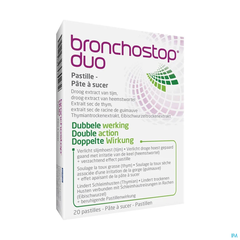 Bronchostop Duo | 20 pastilles | Hoest & Keel