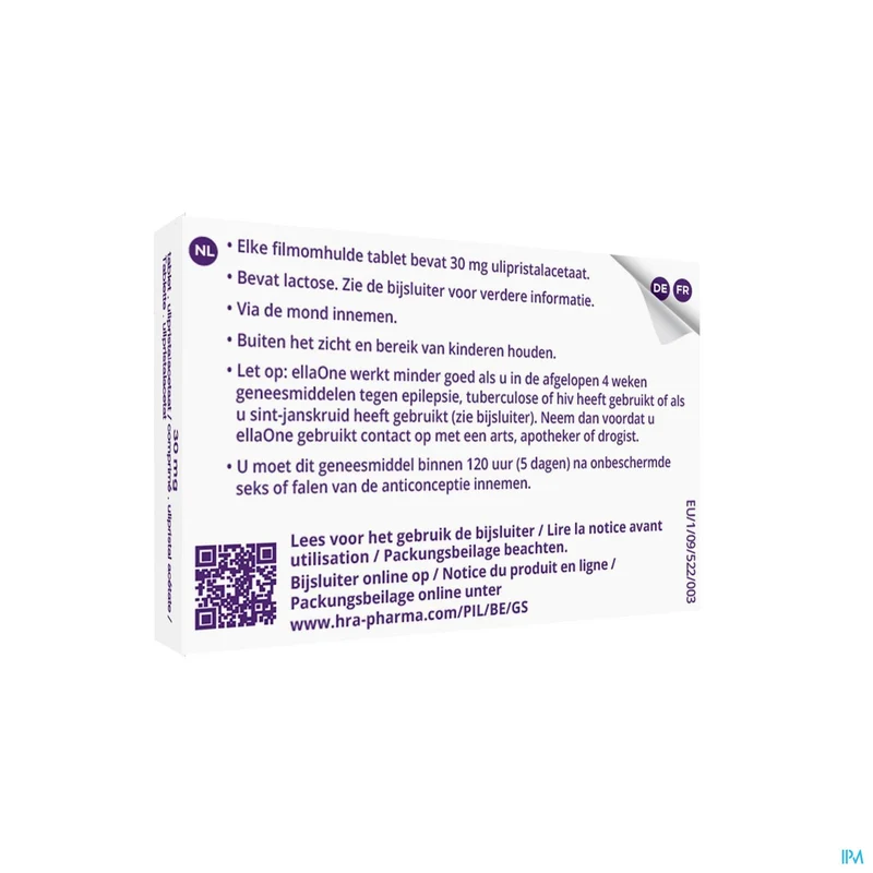EllaOne 30 mg | 1x Morning After pil | Noodanticonceptie