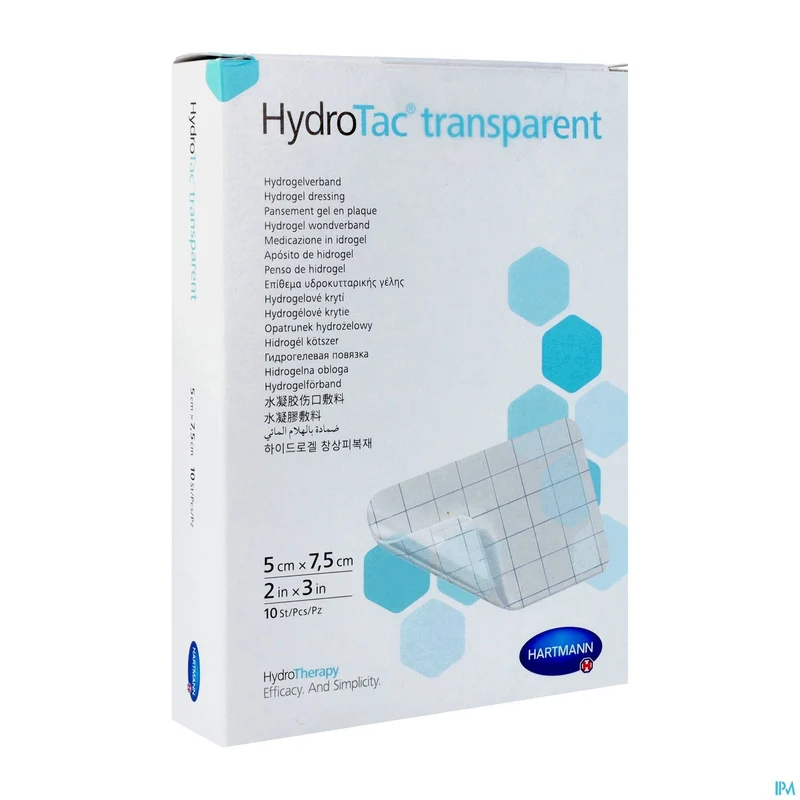 Hydrotac Transparent 5,0x7,5cm 10 6859050 Hartmann