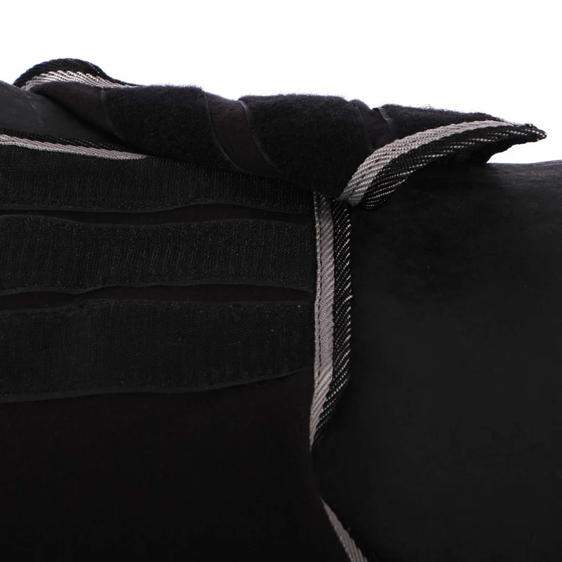 Riding World Couvre-reins Fleece Noir/Gris