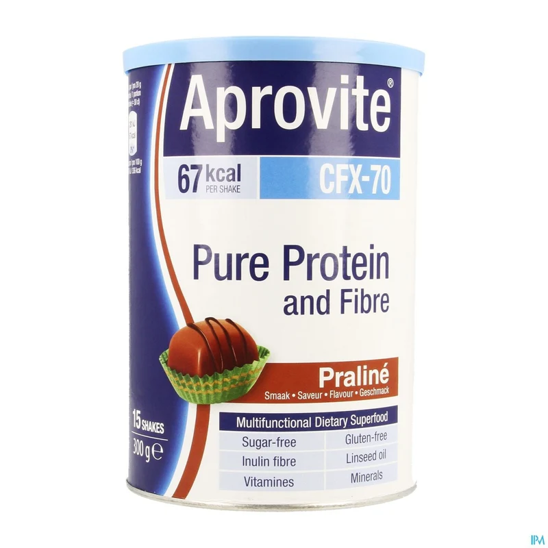 Aprovite CFX-70 Protein Praline Poeder | Suikervrij Afslankshake 15 Porties