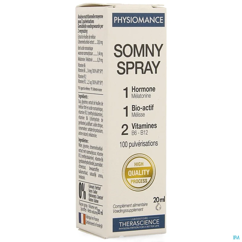 Physiomance Somny | 20ml Melatonine Slaapspray | Slaaphulpmiddel