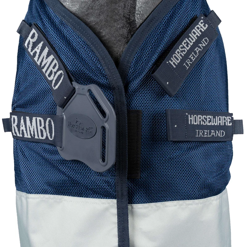 Rambo Chemise Turnout 0g Summer Series Marine/Gris