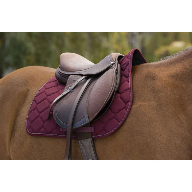 Riding World Tapis de Selle Rope Bordeaux