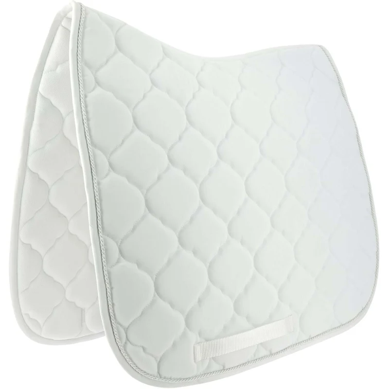 Riding World Tapis de Selle Rope Dressage Blanc
