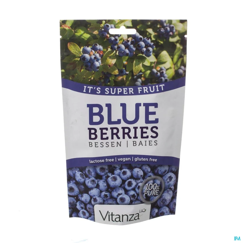 Vitanza HQ Superfood | 150g Gedroogde Blauwe Bessen | Snack