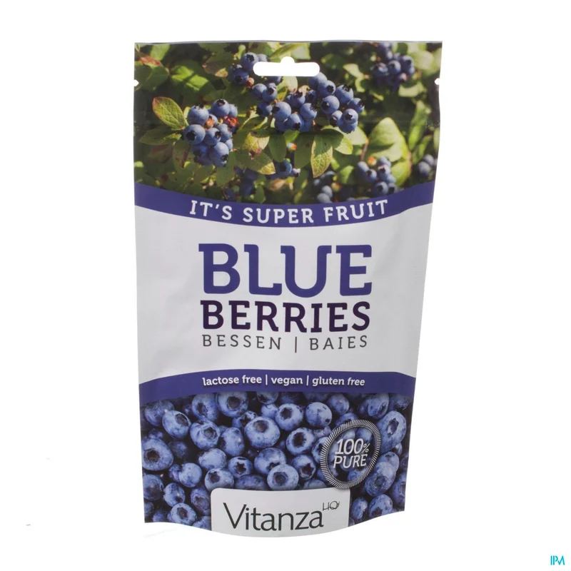 Vitanza HQ Superfood | 150g Gedroogde Blauwe Bessen | Snack