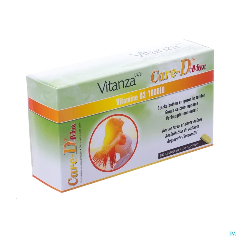 Vitanza HQ Care D Max Tabletten - Krachtige Vitamine D3 voor Sterke Botten en Immuniteit