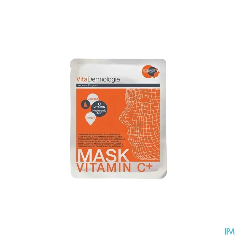 VitaDermologie Anti-rimpel Vitamine C | 1 masker | Huid & collageen
