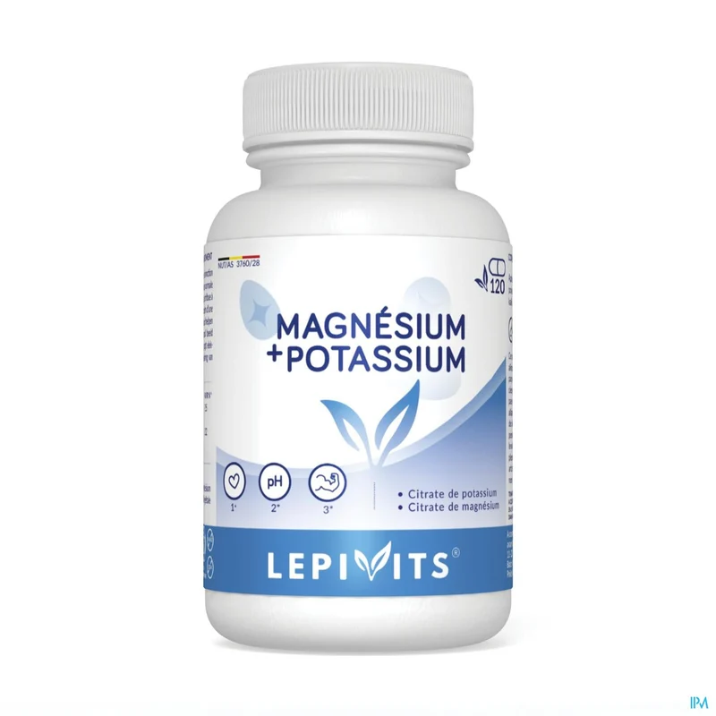 Lepivits Magnesium + Kalium | 120 capsules | Mineralen supplement